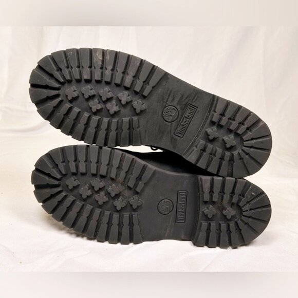 Timberland Black Nubuck Leather 6 inch Premium Ankle Boots~8.5~ - Picture 6 of 6